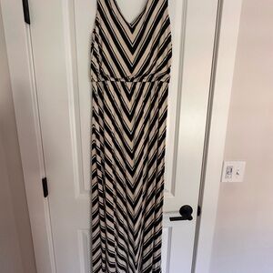 Calvin Klein Black and White Maxi Dress